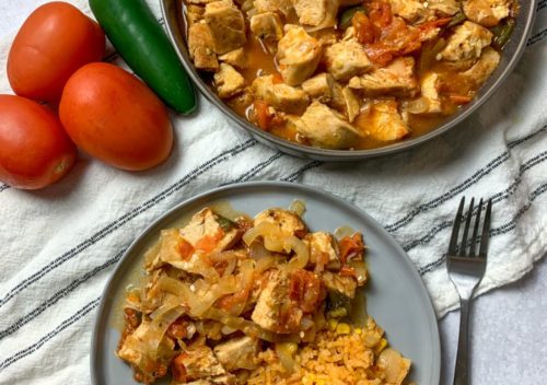 Chicken with Tomatoes and Jalapenos