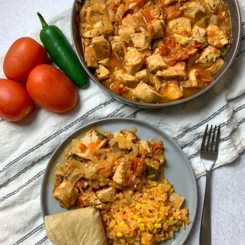 Chicken with Tomatoes and Jalapenos