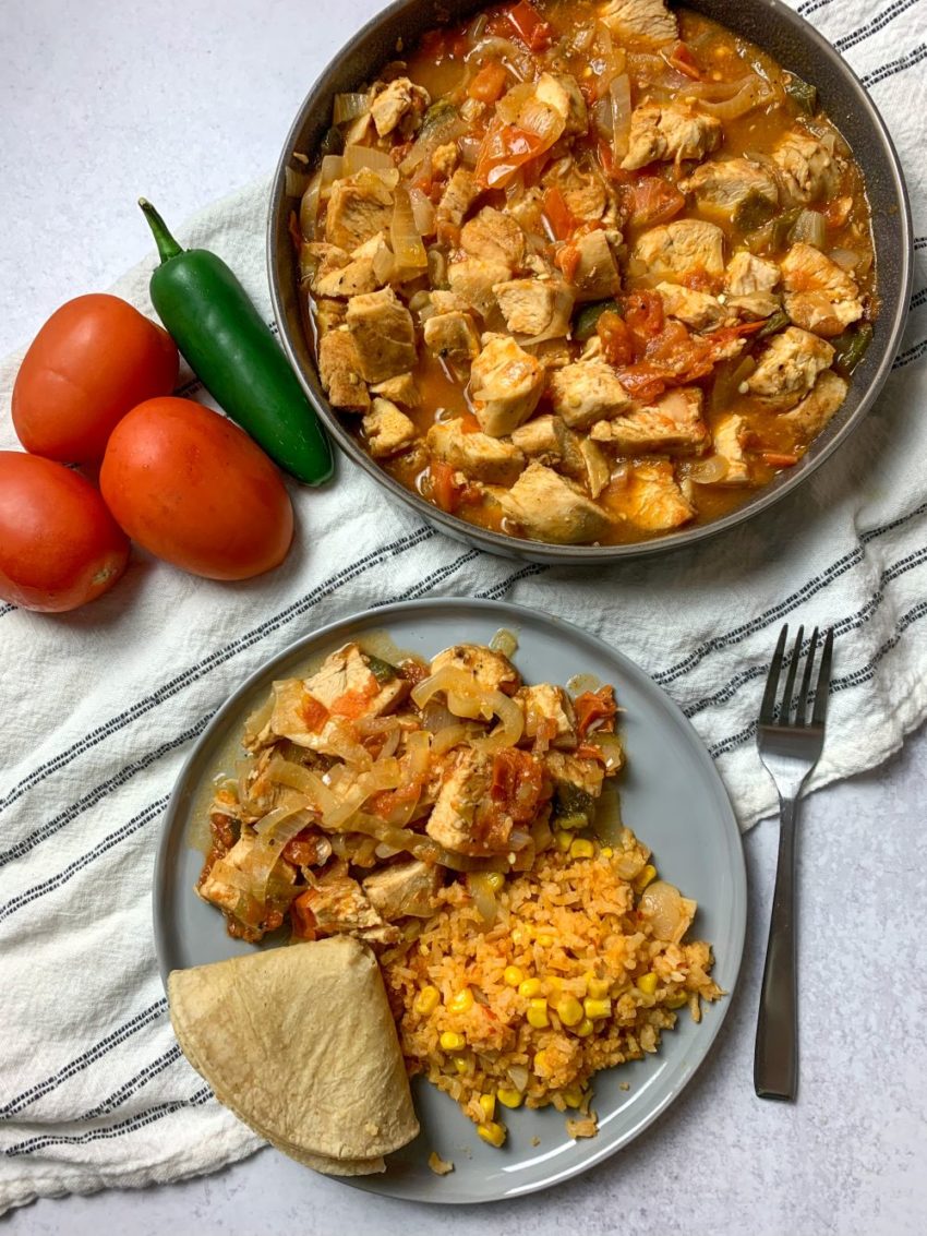 Chicken with Tomatoes and Jalapenos