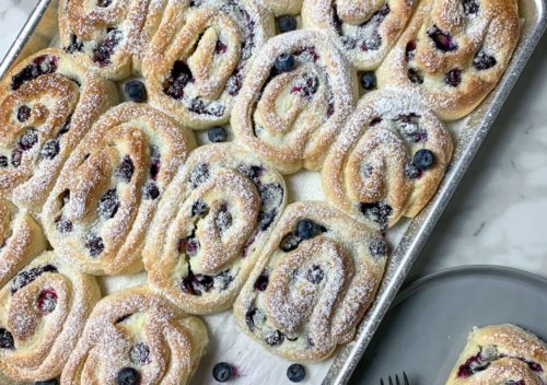 Blueberry Cheesecake Roll