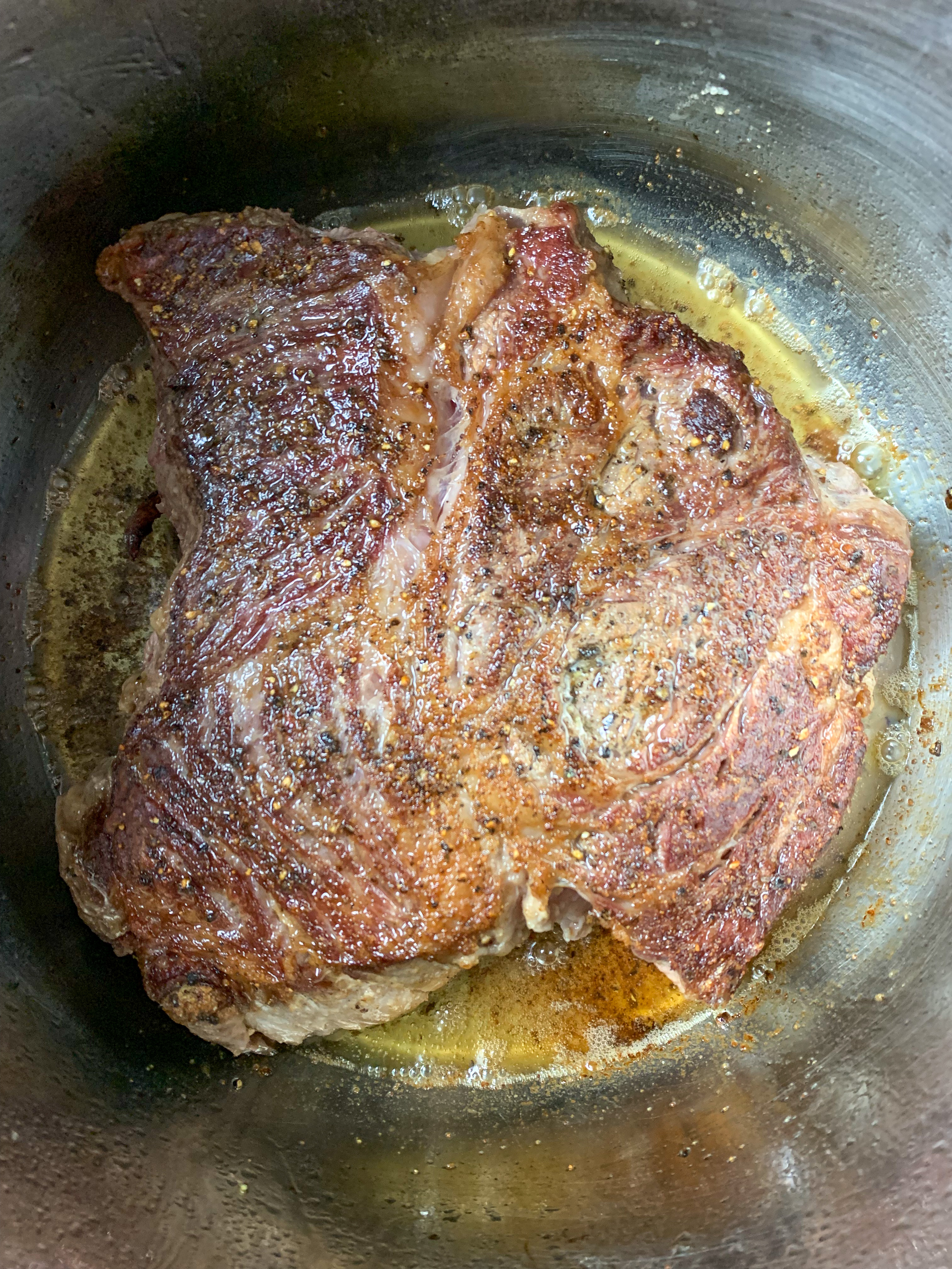 Seared Shredded beef