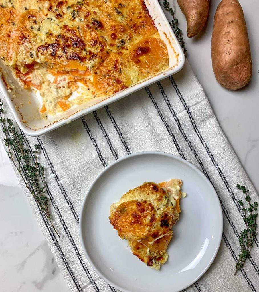 Sweet Potato Au Gratin