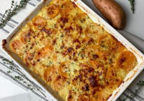 How to Make Sweet Potato Au Gratin