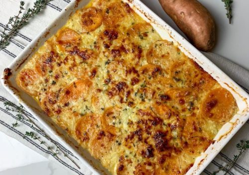 Sweet Potato Au Gratin