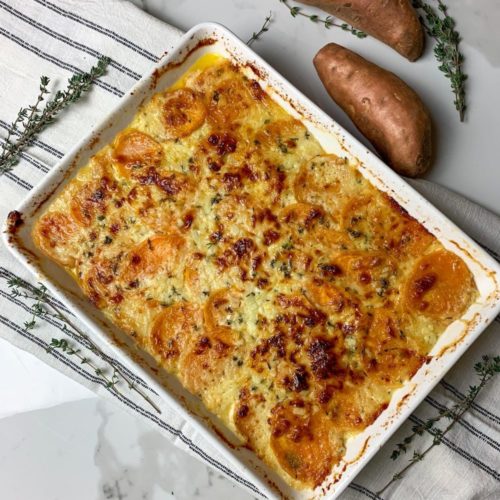 Sweet Potato Au Gratin