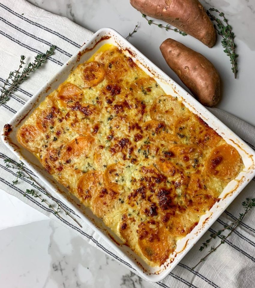 Sweet Potato Au Gratin